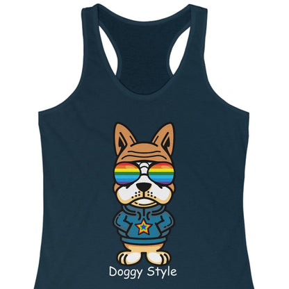 Doggy Style | Funny gay racerback tank top - Queer Energy