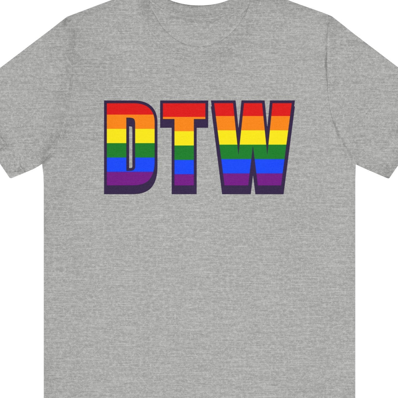 DTW | Detroit Metropolitan Wayne County Airport – Airport Code Pride Rainbow Collection - Queer Energy