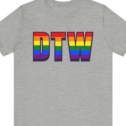DTW | Detroit Metropolitan Wayne County Airport – Airport Code Pride Rainbow Collection - Queer Energy