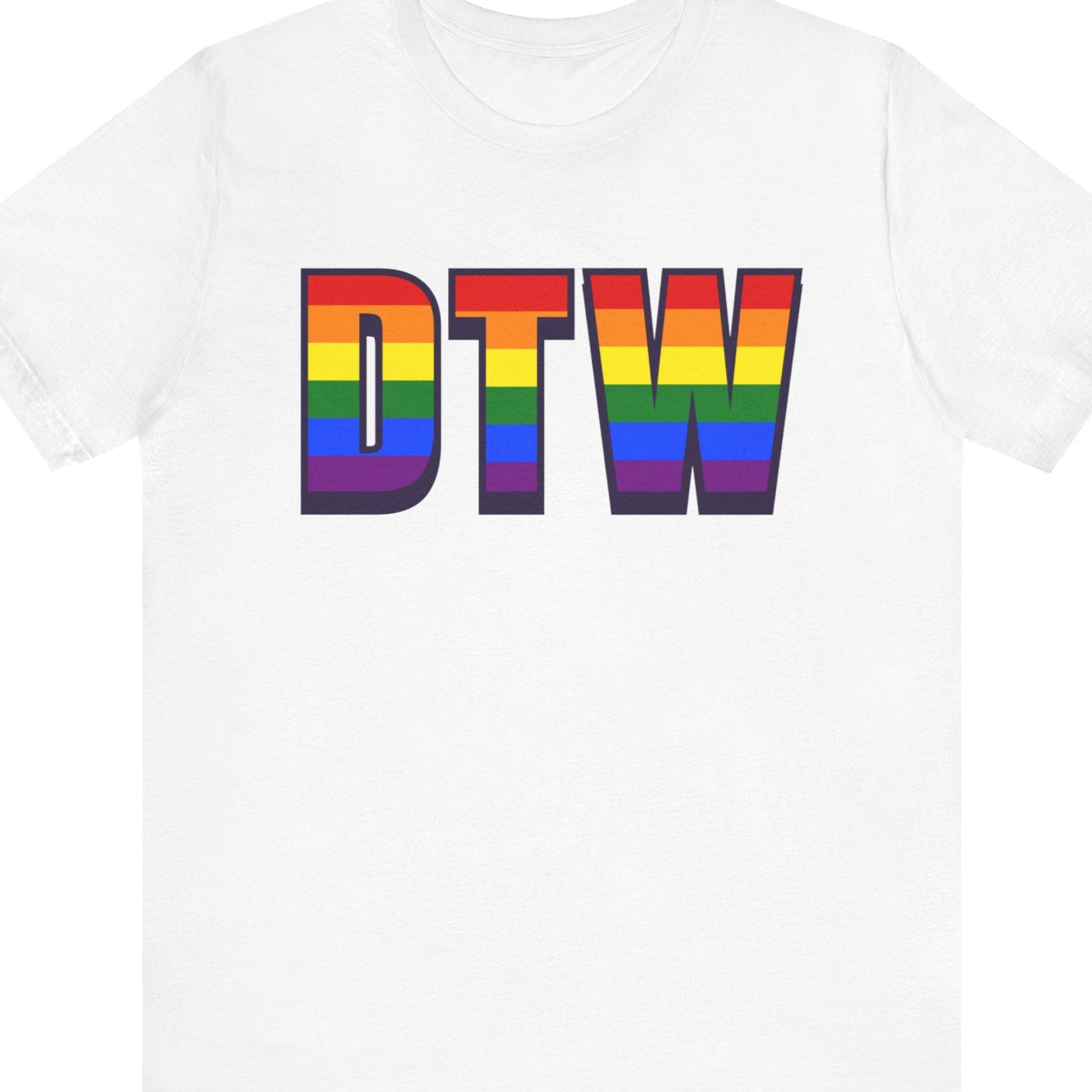 DTW | Detroit Metropolitan Wayne County Airport – Airport Code Pride Rainbow Collection - Queer Energy