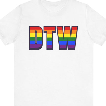 DTW | Detroit Metropolitan Wayne County Airport – Airport Code Pride Rainbow Collection - Queer Energy
