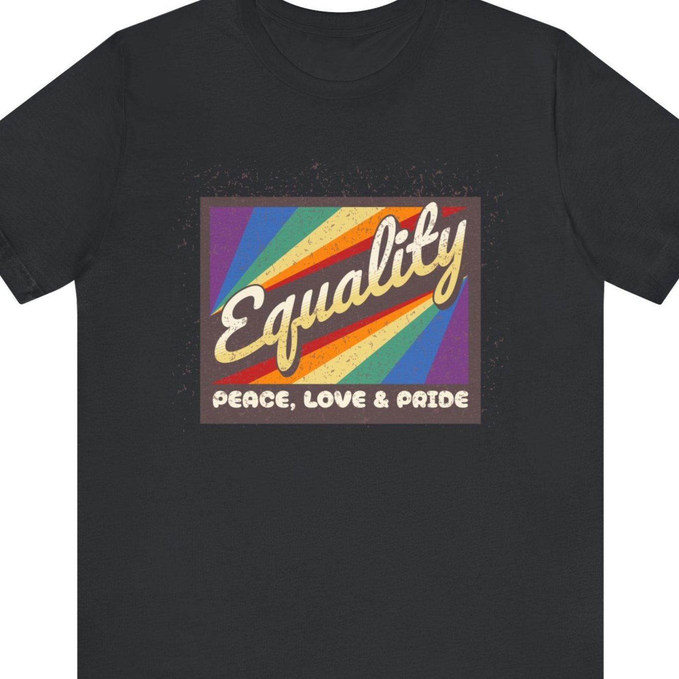 Equality PEACE LOVE & PRIDE | Gay Pride t-shirt - Queer Energy