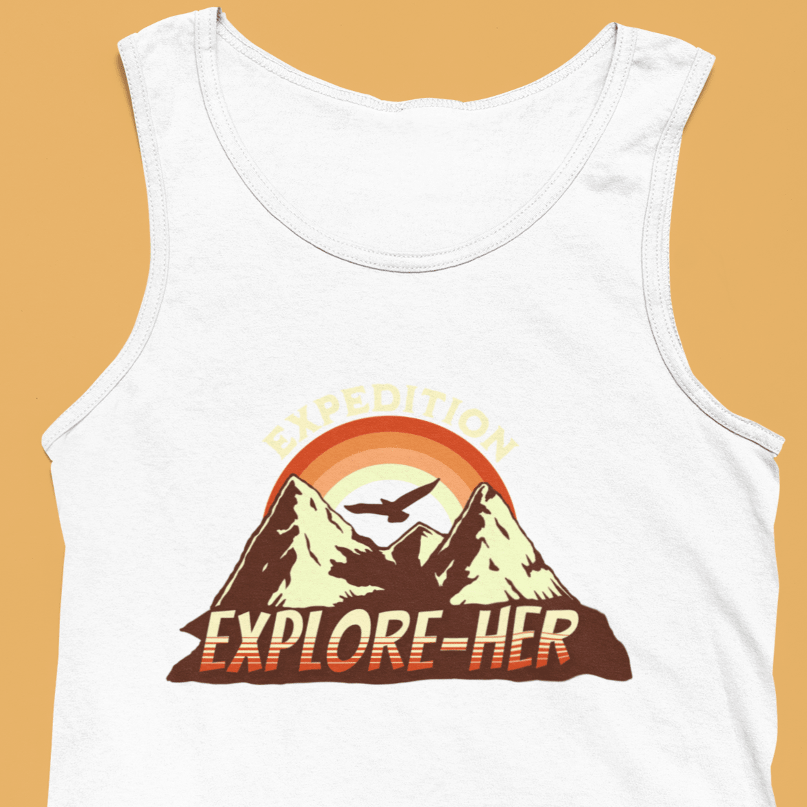 Expedition Explore - HER | Funny Lesbian tank top - Queer Energy