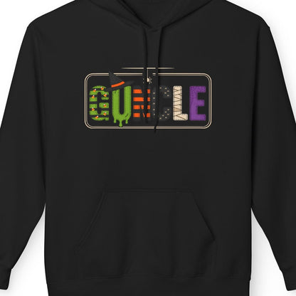 GUNCLE Halloween Patchwork | Funny Gay Pride Hoodie Designed by Queer Energy - Queer Energy