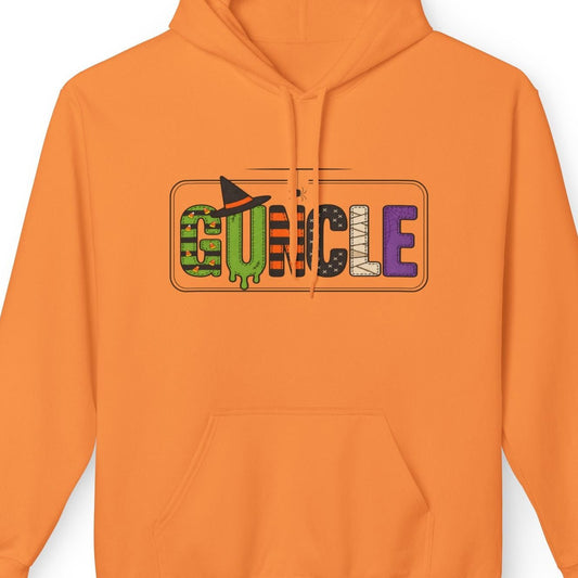 GUNCLE Halloween Patchwork | Funny Gay Pride Hoodie Designed by Queer Energy - Queer Energy