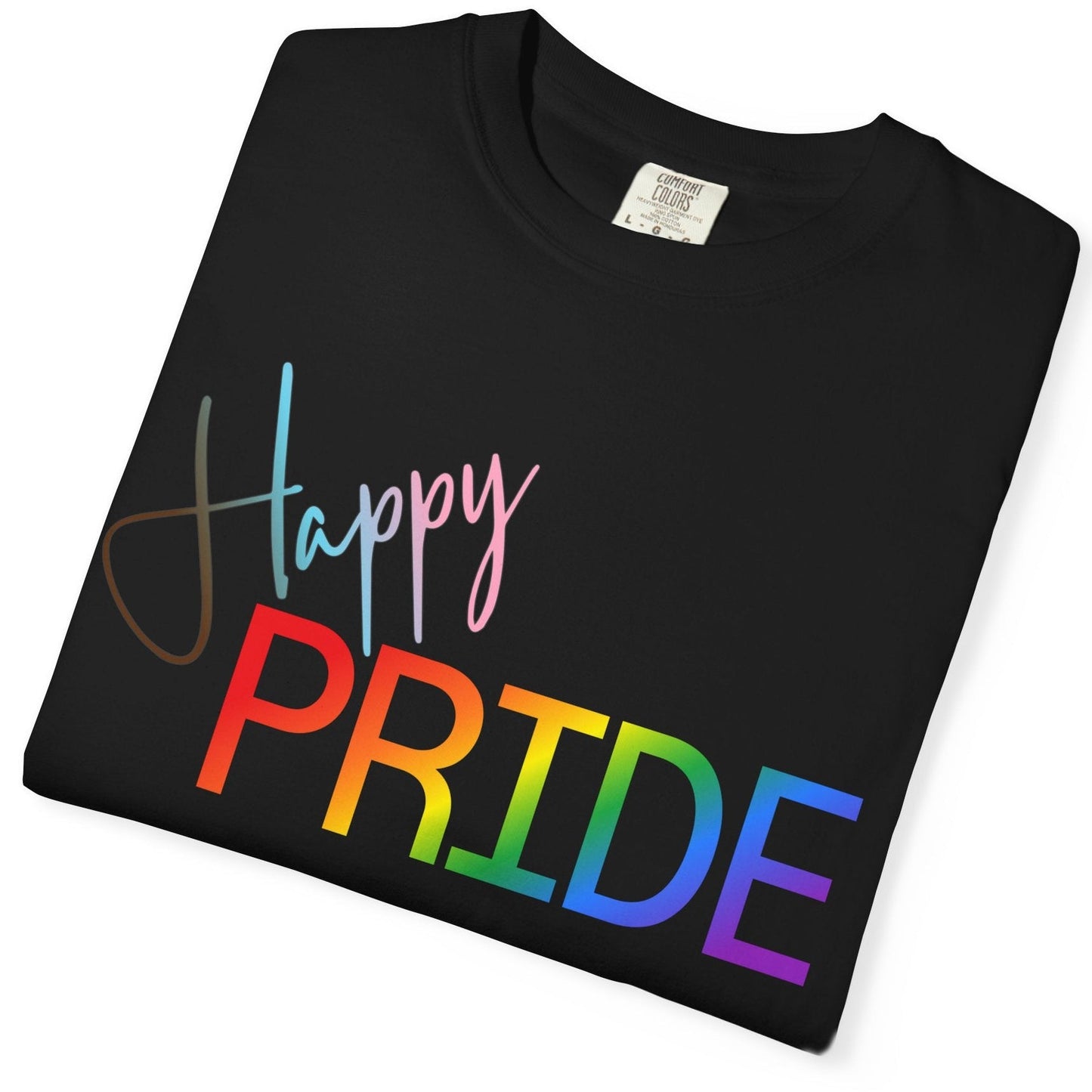 Happy Pride t-shirt | Gay Pride Tee in Progressive Flag colors Designed by Queer Energy - Queer Energy