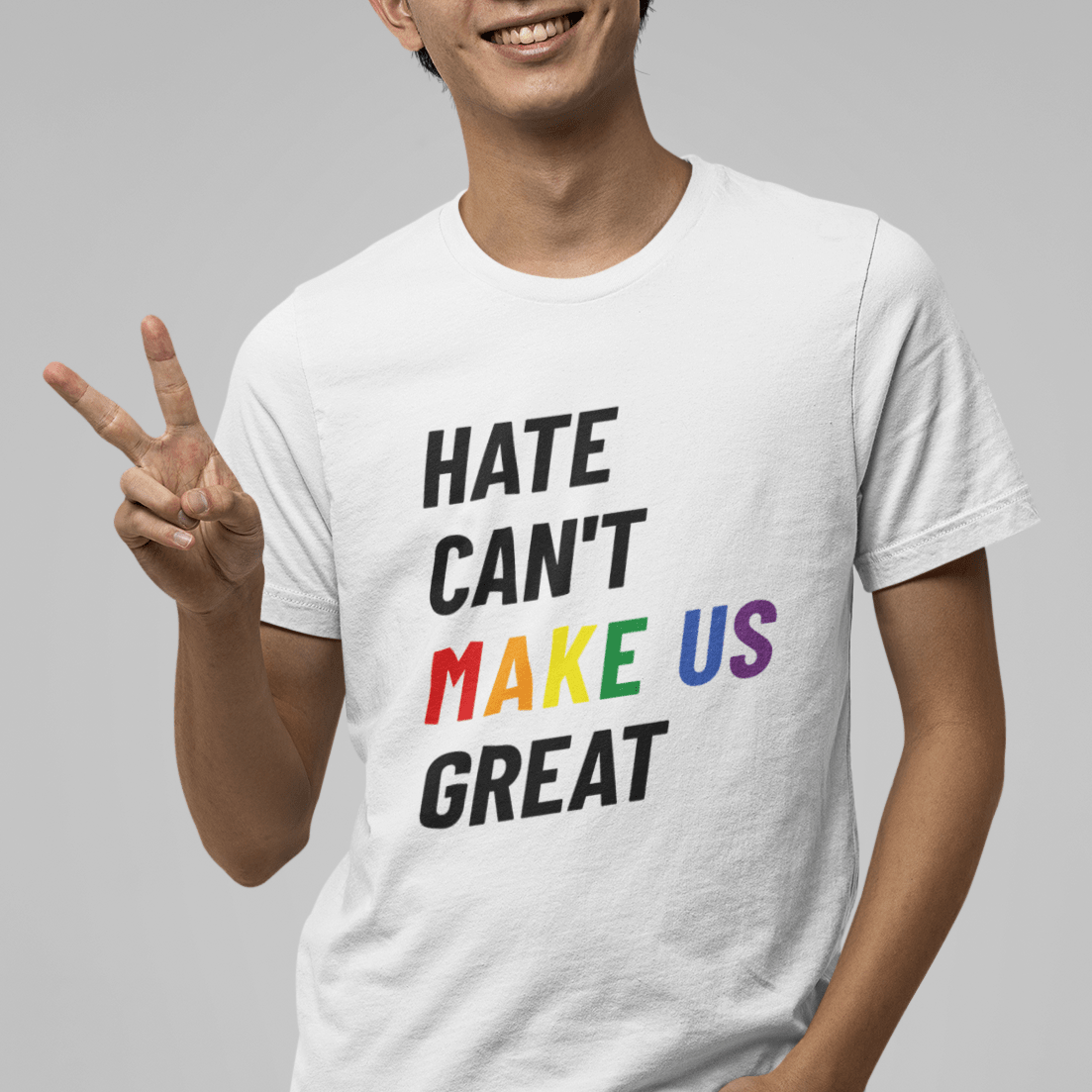 HATE CAN'T MAKE US GREAT | Gay Pride t-shirt - Queer Energy
