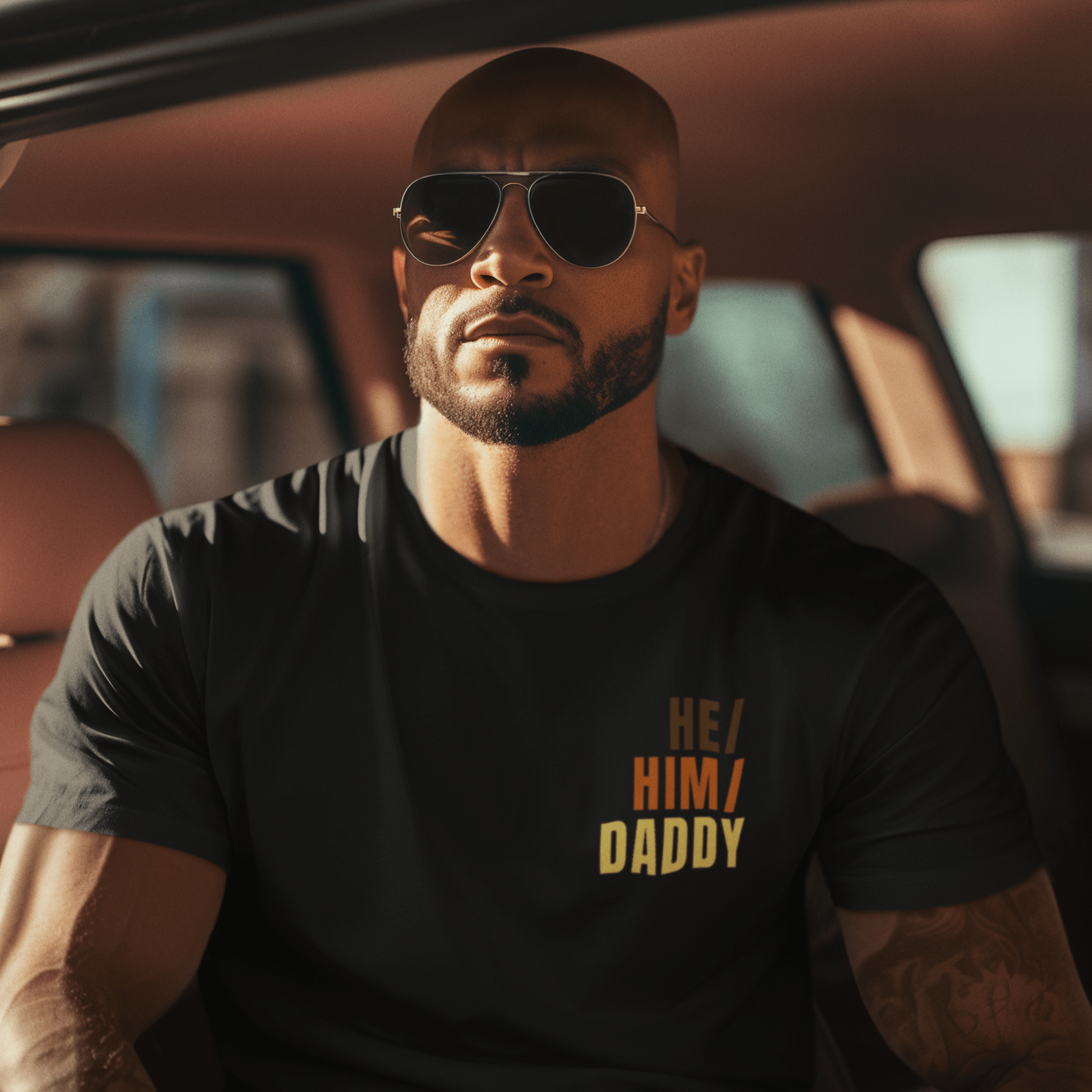 HE/ HIM/ DADDY | Gay Pride tee - Queer Energy