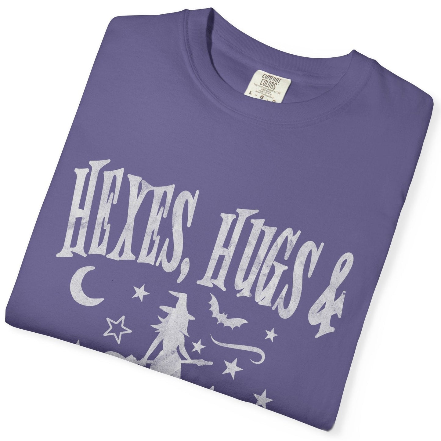 Hexes, Hugs & Gay Aunt Hijinks | Funny Halloween Lesbian Tee Designed by Queer Energy - Queer Energy