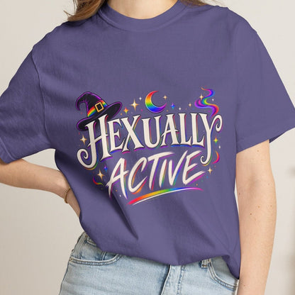 HEXUALLY ACTIVE | Halloween LGBTQ+ Tee Designed by Queer Energy - Queer Energy