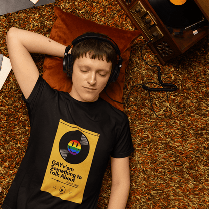 I GAYv'em Something to Talk About | Funny gay graphic t-shirt - Queer Energy