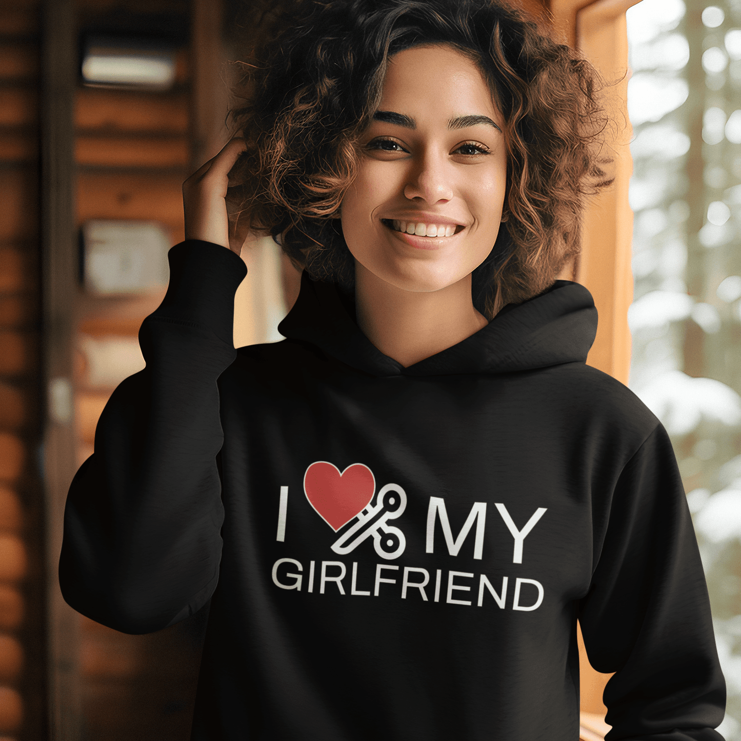 I LOVE MY GIRLFRIEND | Sapphic Love Hoodie - Queer Energy
