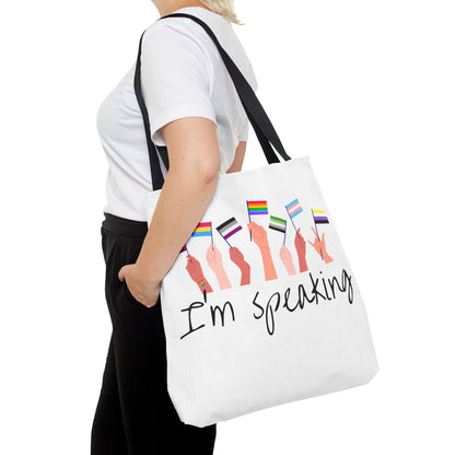 I'm Speaking | LGBTQ+ Activism Tote - Queer Energy
