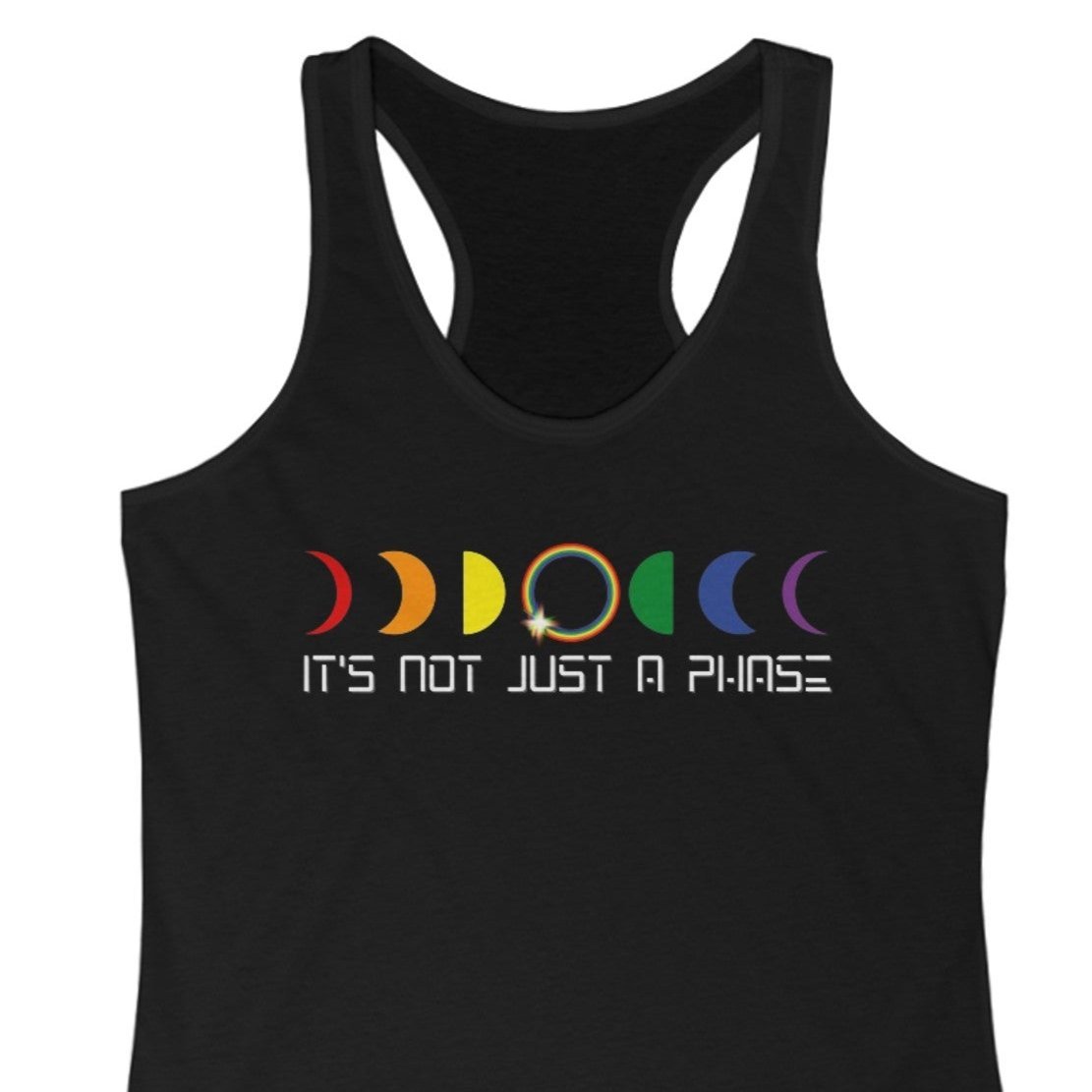 It's not just a phase | LGBTQ Rainbow Tank Top - Queer Energy