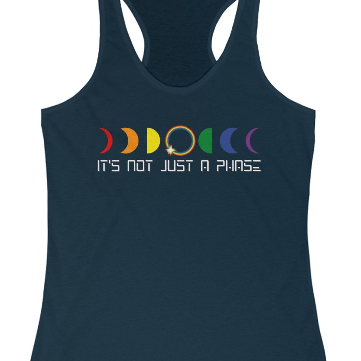 It's not just a phase | LGBTQ Rainbow Tank Top - Queer Energy
