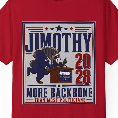 Jimothy 2028 | More Backbone Than Most Politicians Tee Designed by Queer Energy - Queer Energy