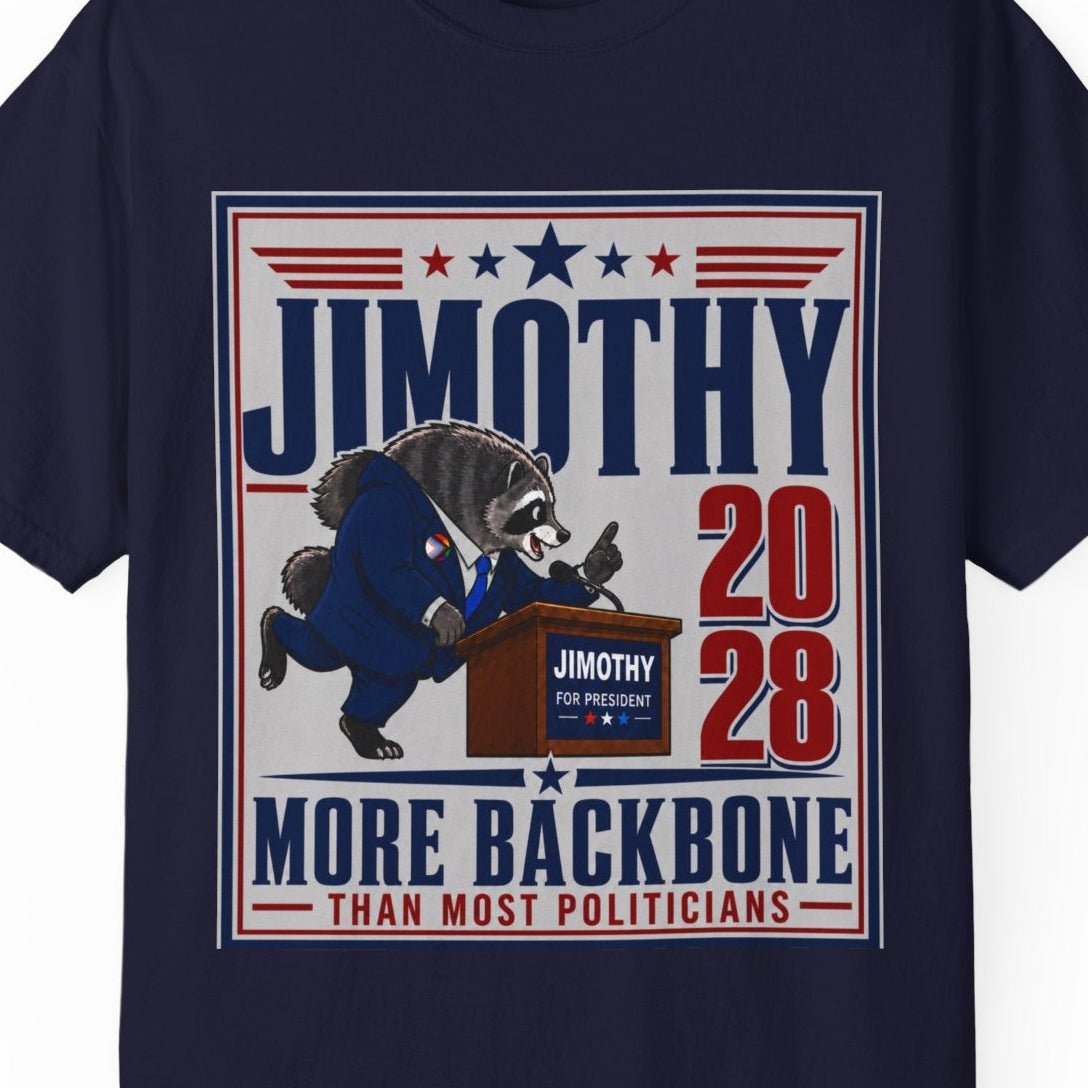 Jimothy 2028 | More Backbone Than Most Politicians Tee Designed by Queer Energy - Queer Energy