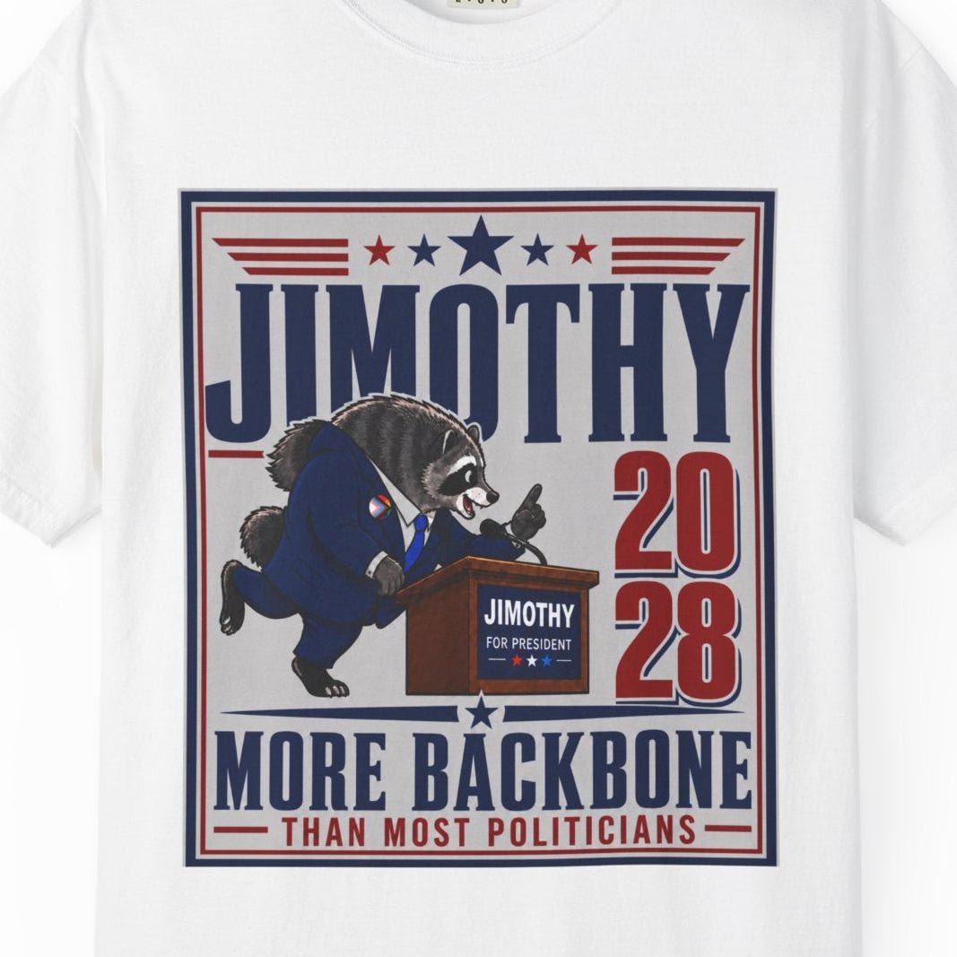 Jimothy 2028 | More Backbone Than Most Politicians Tee Designed by Queer Energy - Queer Energy