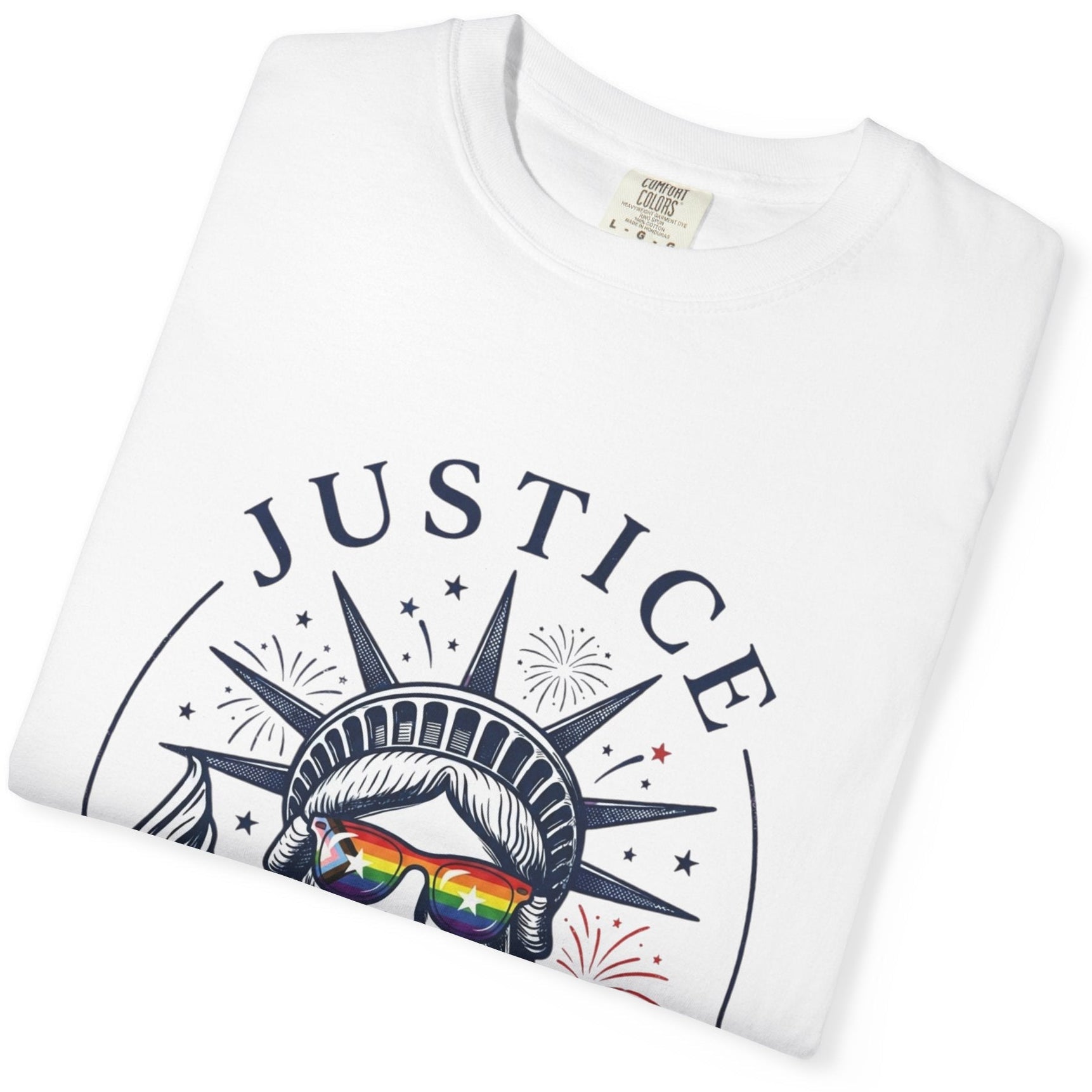 Justice For All | Gay Pride Tee Designed by Queer Energy - Queer Energy