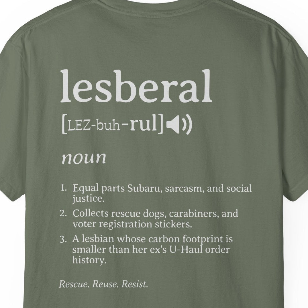 
Funny Lesbian Shirt - Lesberal Definition Tee