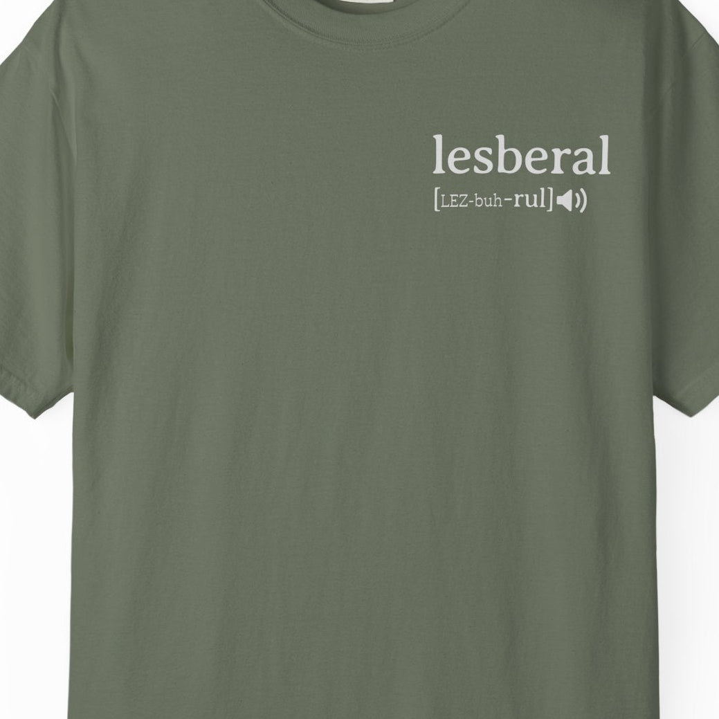 Lesberal Definition | Funny Lesbian Pride Tee Designed by Queer Energy - Queer Energy