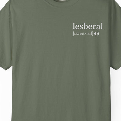 Lesberal Definition | Funny Lesbian Pride Tee Designed by Queer Energy - Queer Energy