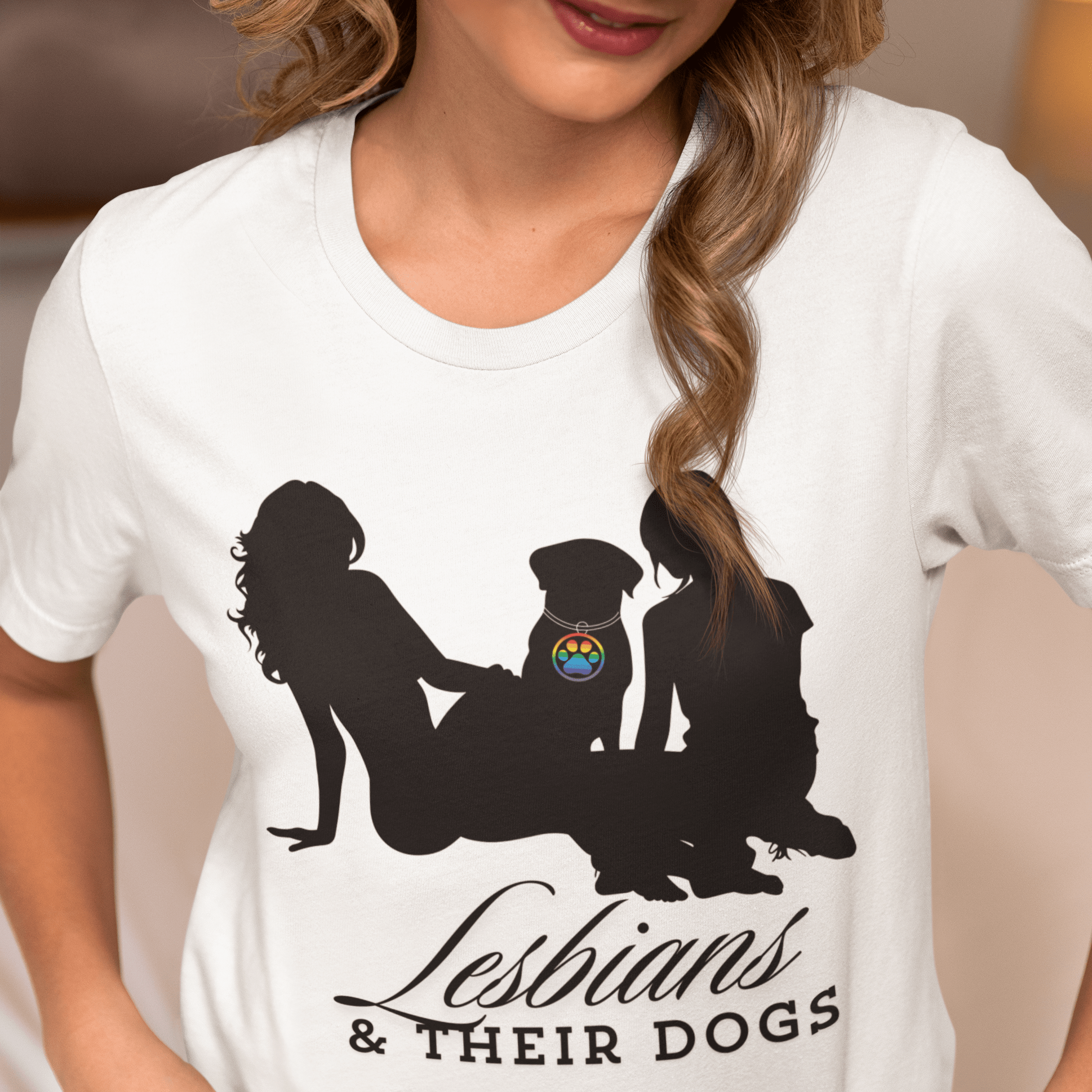 Lesbians & THEIR DOGS | Lesbian tee - Queer Energy
