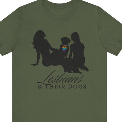 Lesbians & THEIR DOGS | Lesbian tee - Queer Energy