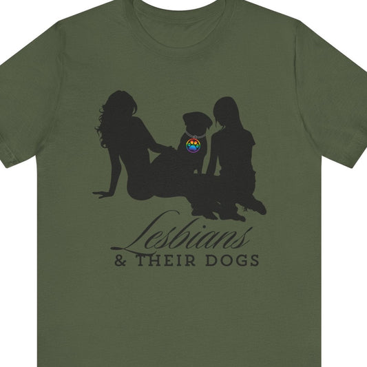 Lesbians & THEIR DOGS | Lesbian tee - Queer Energy