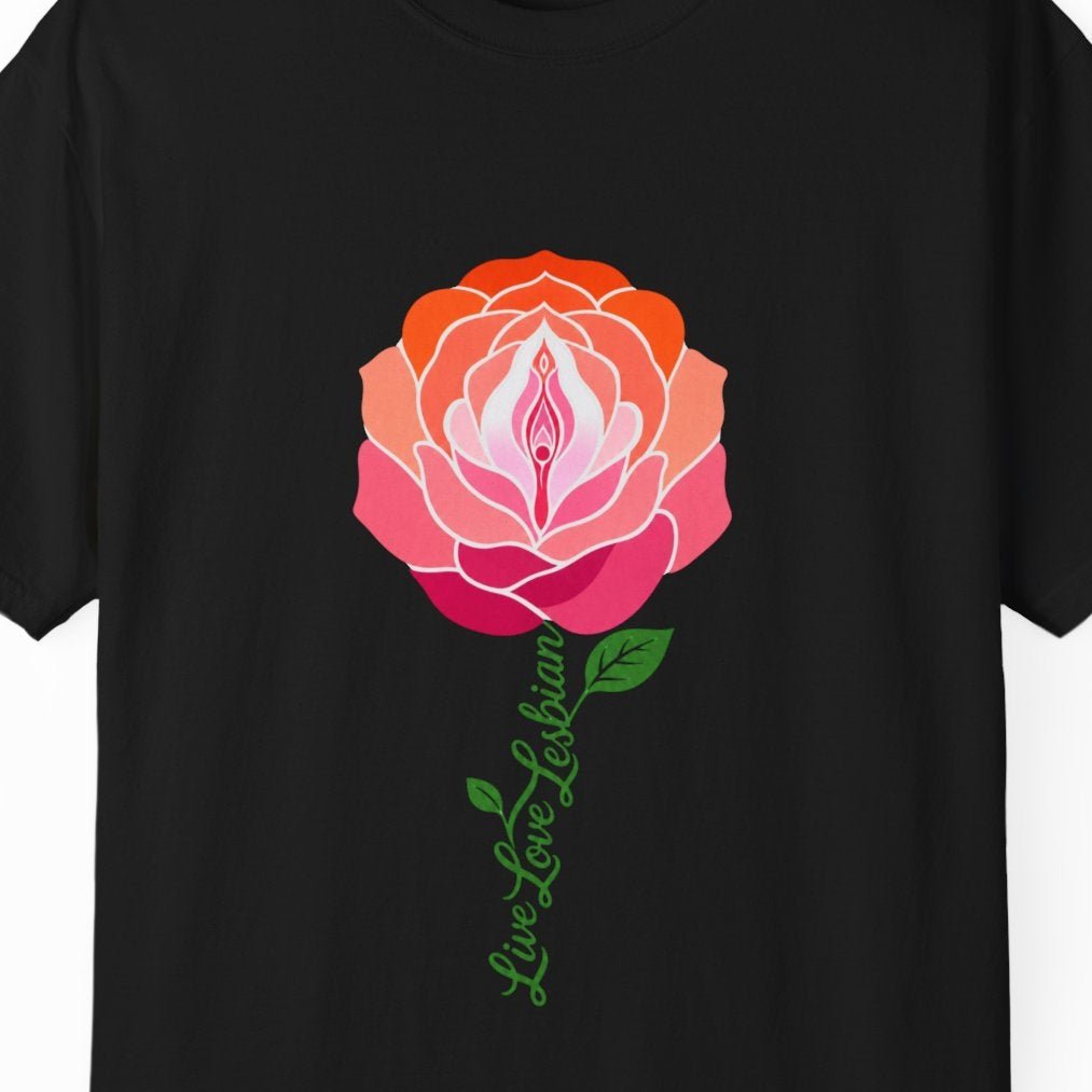 LIVE LOVE LESBIAN | Lesbian Pride Tee Designed by Queer Energy - Queer Energy