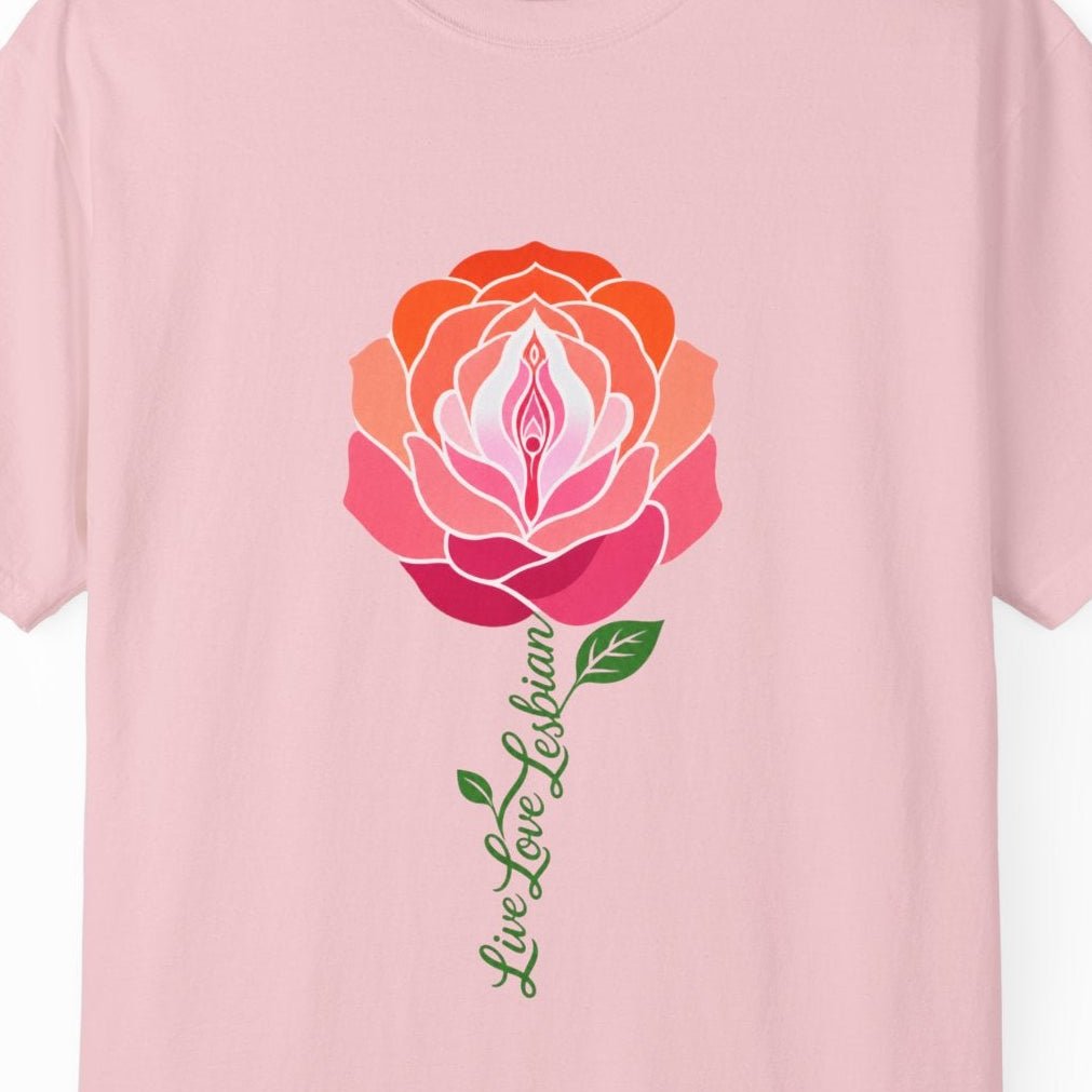 LIVE LOVE LESBIAN | Lesbian Pride Tee Designed by Queer Energy - Queer Energy