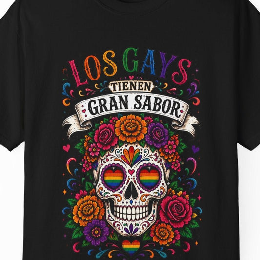 Los Gays Tienen Gran Sabor | Gay Pride Tee Designed by Queer Energy - Queer Energy
