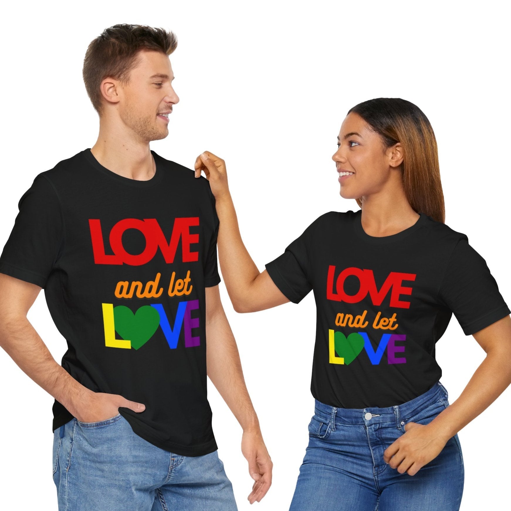 Love and let L<3VE | Gay Pride graphic - Queer Energy