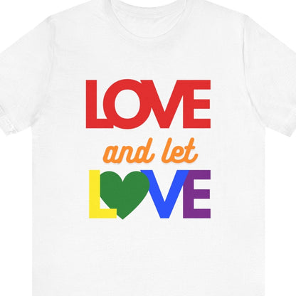 Love and let L<3VE | Gay Pride graphic - Queer Energy