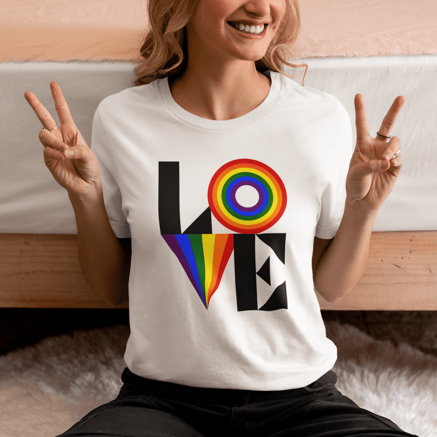 LOVE | Gay pride tee - Queer Energy