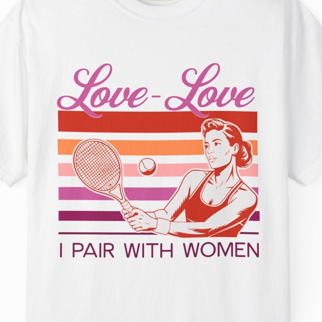Lesbian Tennis Shirt - Funny Tennis Tee