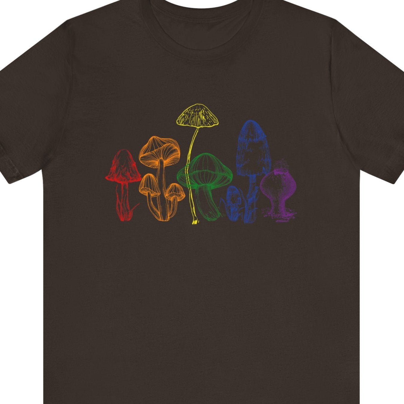Mushrooms | Rainbow graphic tee - Queer Energy