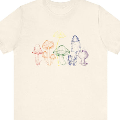 Mushrooms | Rainbow graphic tee - Queer Energy