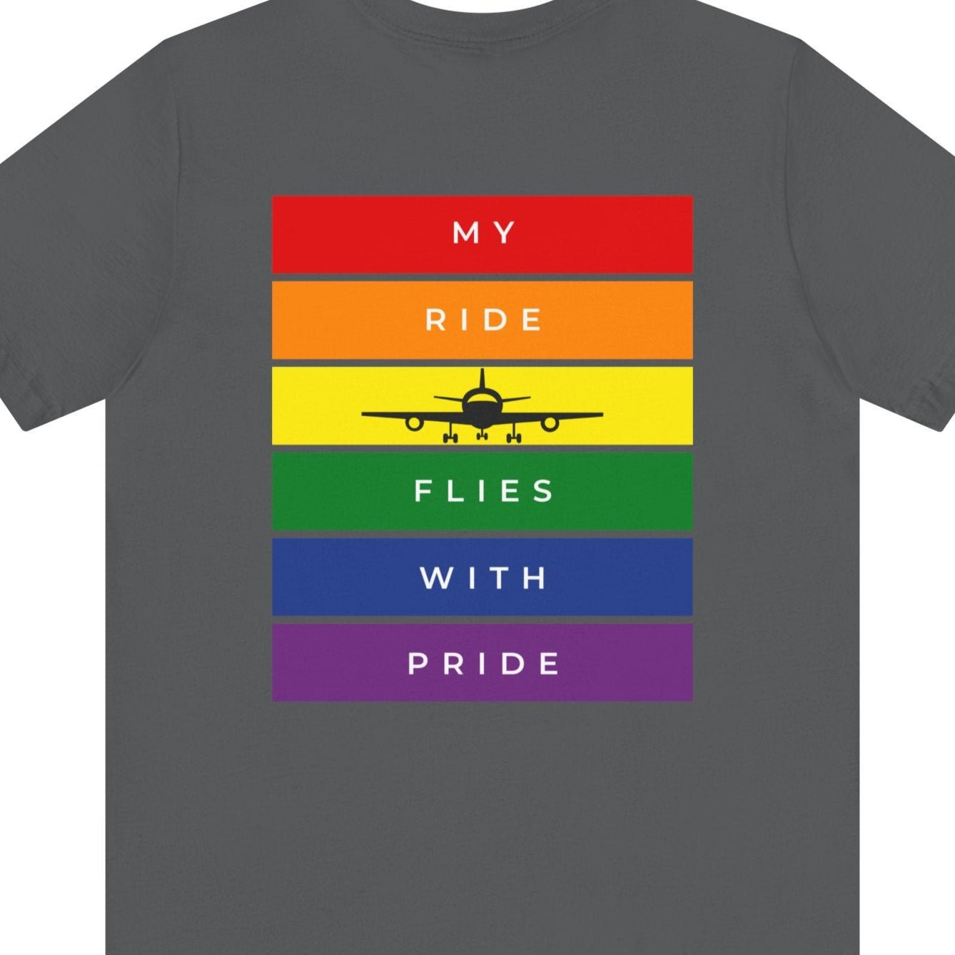MY RIDE FLIES WITH PRIDE | LGBTQ Pride tee - Queer Energy