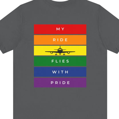 MY RIDE FLIES WITH PRIDE | LGBTQ Pride tee - Queer Energy