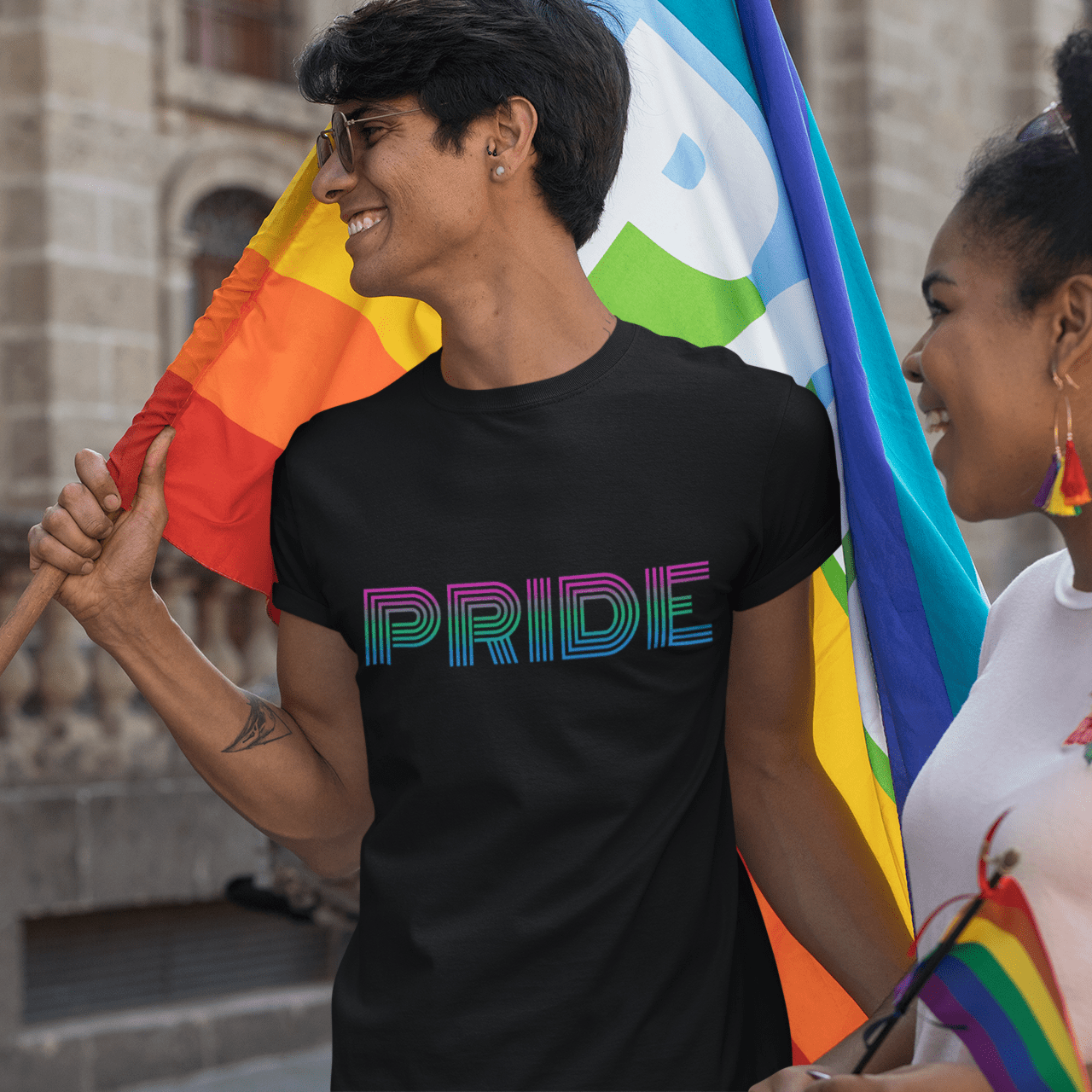 Poly Pride Tee | Designed by Queer Energy - Queer Energy