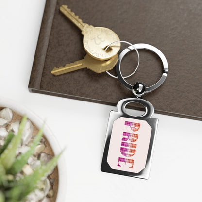 PRIDE Lesbian Flag Keyring | Sapphic Pride Keychain Designed by Queer Energy - Queer Energy
