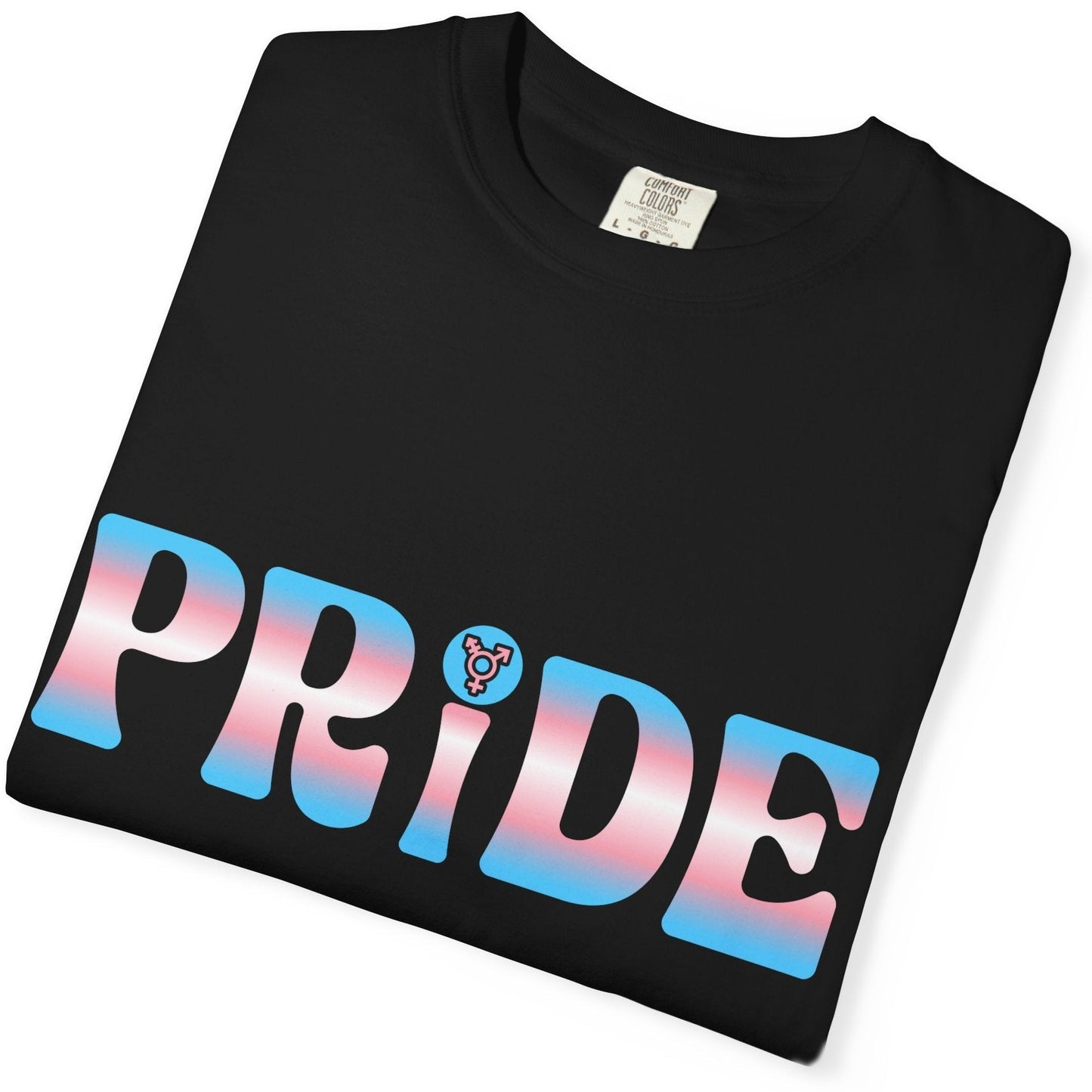 Pride Trans Tee | Transgender Pride Flag Colors, Trans T-shirt Designed by Queer Energy - Queer Energy