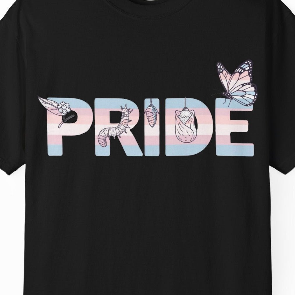 Pride Transgender Tee | Trans Pride t-shirt, Pride Transgender Flag Colors, Designed by Queer Energy - Queer Energy
