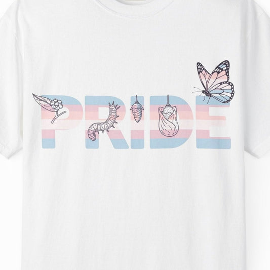 Pride Transgender Tee | Trans Pride t-shirt, Pride Transgender Flag Colors, Designed by Queer Energy - Queer Energy