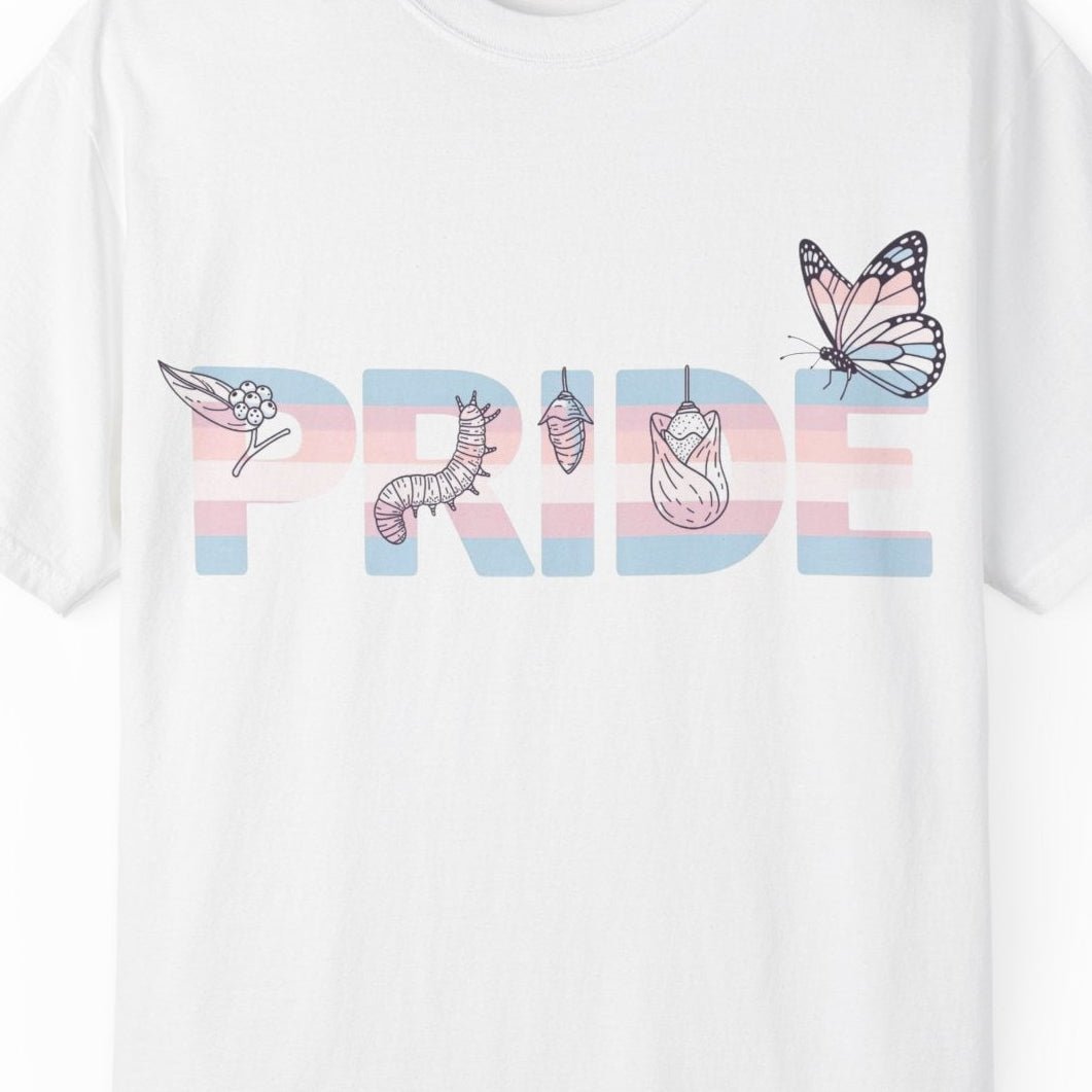 Pride Transgender Tee | Trans Pride t-shirt, Pride Transgender Flag Colors, Designed by Queer Energy - Queer Energy