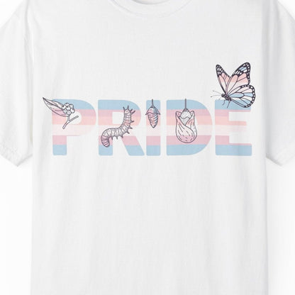 Pride Transgender Tee | Trans Pride t-shirt, Pride Transgender Flag Colors, Designed by Queer Energy - Queer Energy