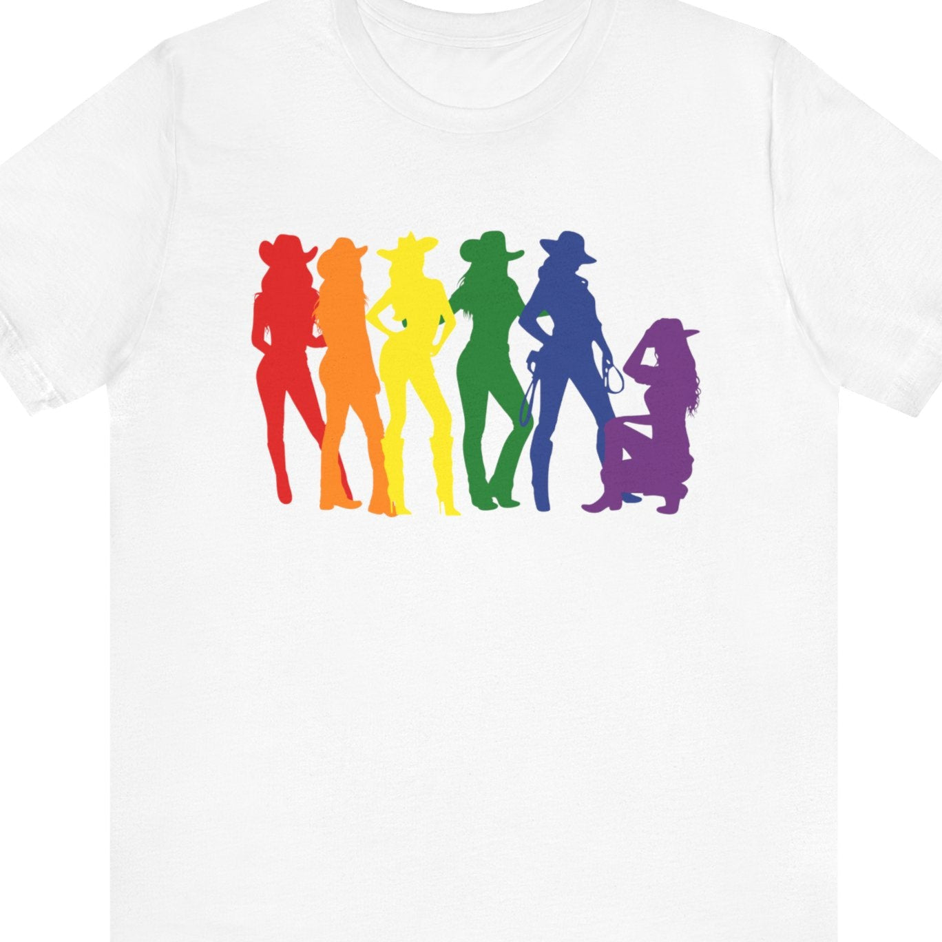 Rainbow Cowgirls | LGBTQ Pride Western Tee - Queer Energy