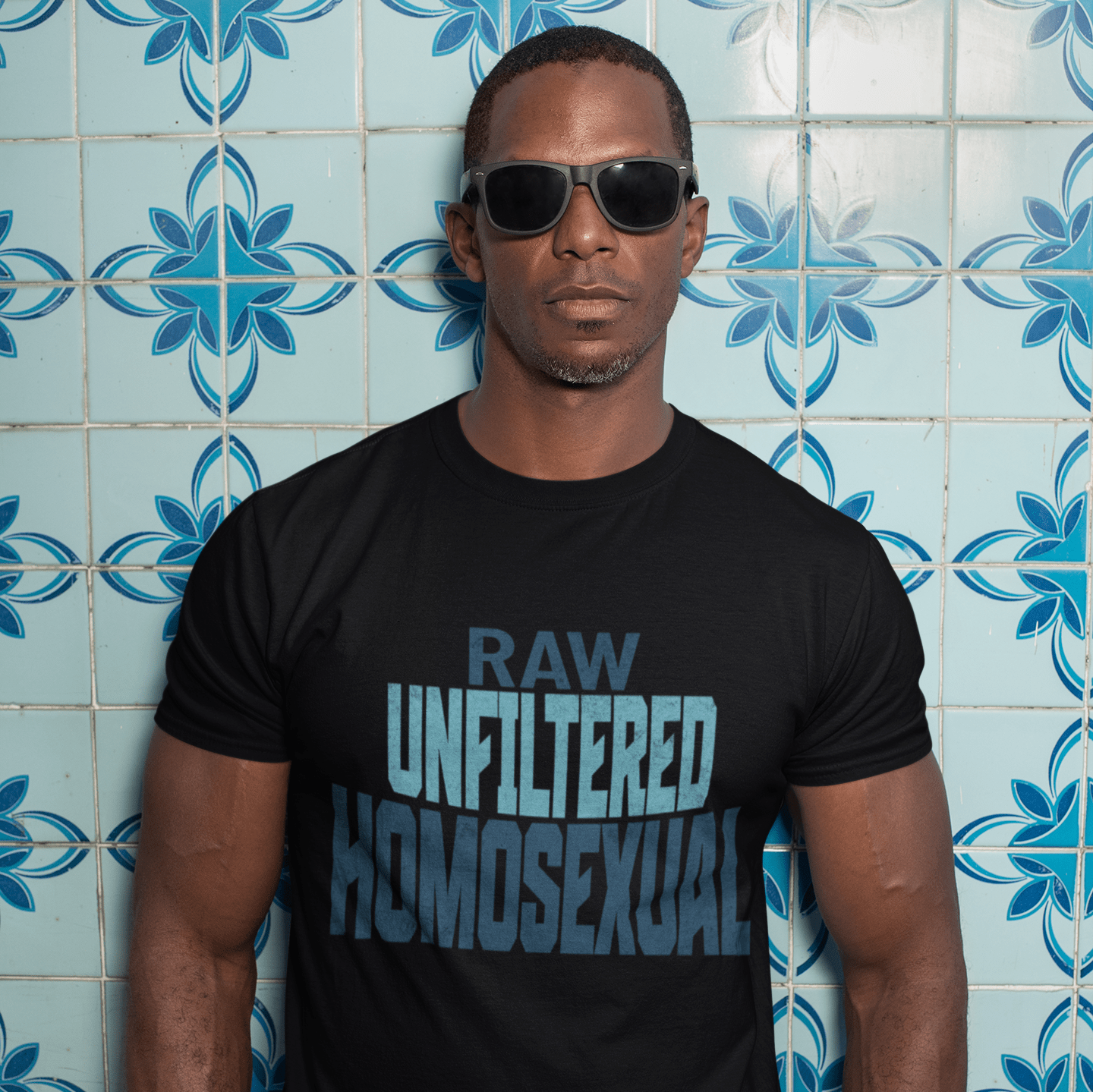 RAW UNFILTERED HOMOSEXUAL | Gay Pride Tee - Queer Energy