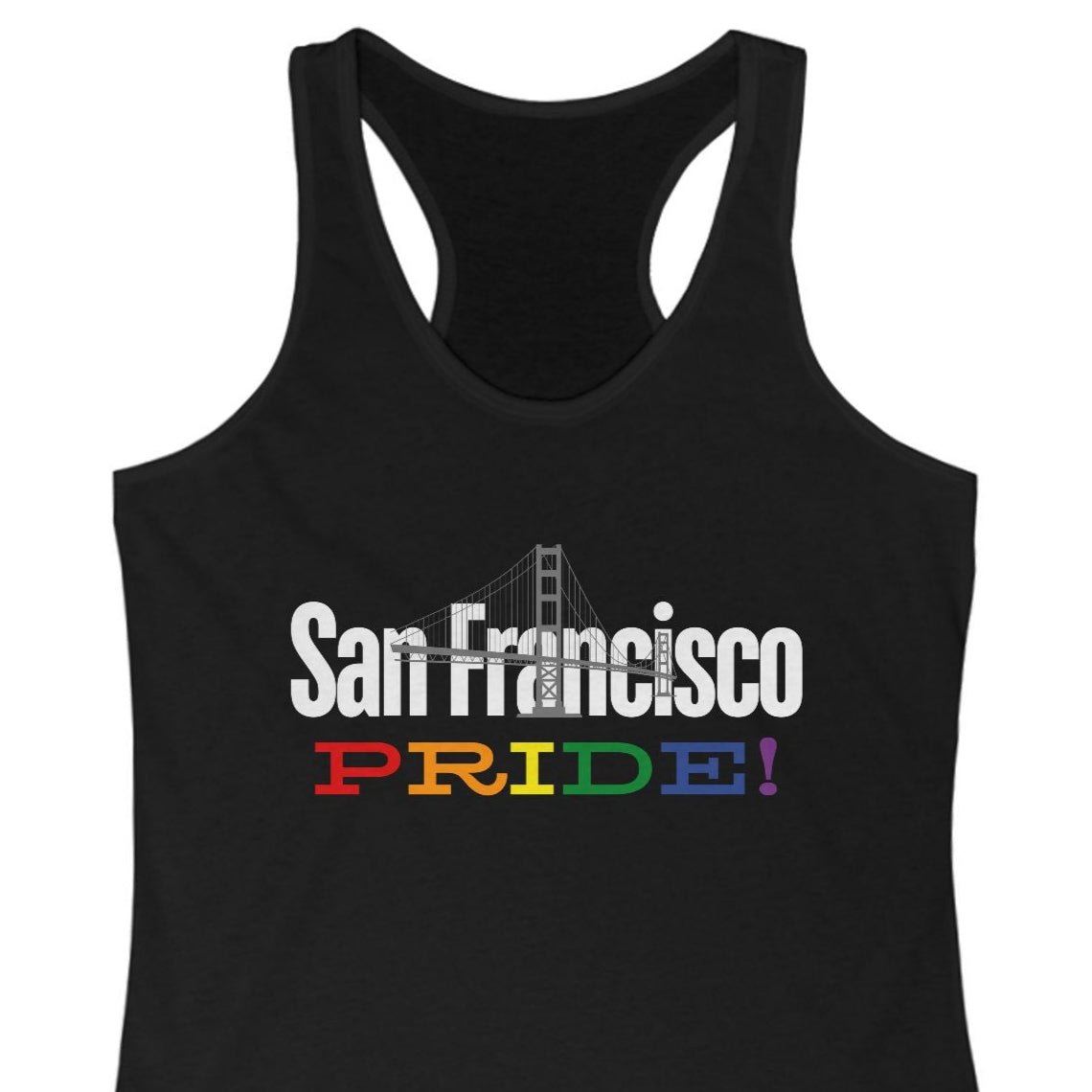 San Francsico Pride | San Francsico Skyline Racerback Tank Top - Queer Energy